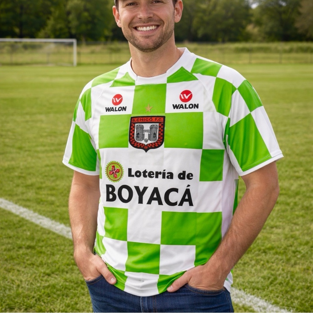 Official 2009 Walon Boyaca Chicó Colombia Soccer Jersey Sz Small